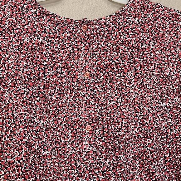 Name it girl abstract fall baby doll blouse size 11-12Y burnt orange/black/white - Picture 9 of 11